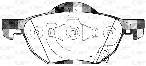 OPEN PARTS fékbetétkészlet, tárcsafék - BPA1068.02 - TothCarparts