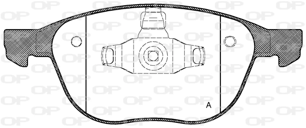 OPEN PARTS fékbetétkészlet, tárcsafék - BPA1082.00 - TothCarparts