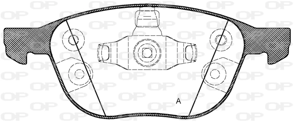 OPEN PARTS fékbetétkészlet, tárcsafék - BPA1082.30 - TothCarparts