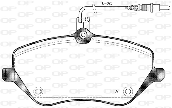 OPEN PARTS fékbetétkészlet, tárcsafék - BPA1101.04 - TothCarparts