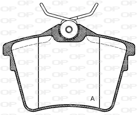 OPEN PARTS fékbetétkészlet, tárcsafék - BPA1103.00 - TothCarparts