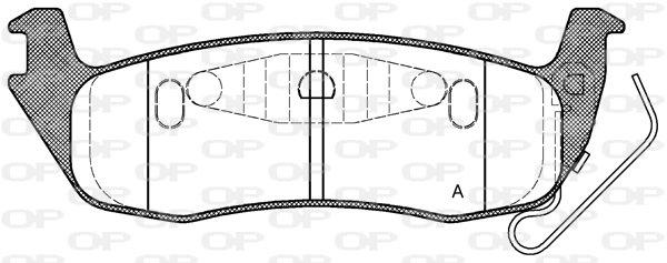 OPEN PARTS fékbetétkészlet, tárcsafék - BPA1106.10 - TothCarparts