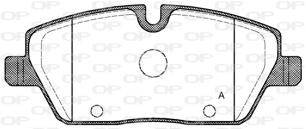 OPEN PARTS fékbetétkészlet, tárcsafék - BPA1131.00 - TothCarparts