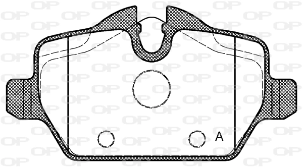 OPEN PARTS fékbetétkészlet, tárcsafék - BPA1132.00 - TothCarparts