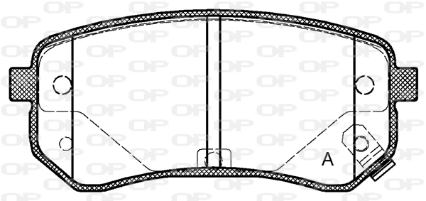 OPEN PARTS fékbetétkészlet, tárcsafék - BPA1135.02 - TothCarparts