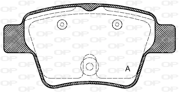 OPEN PARTS fékbetétkészlet, tárcsafék - BPA1138.00 - TothCarparts