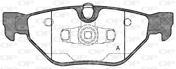 OPEN PARTS fékbetétkészlet, tárcsafék - BPA1145.00 - TothCarparts
