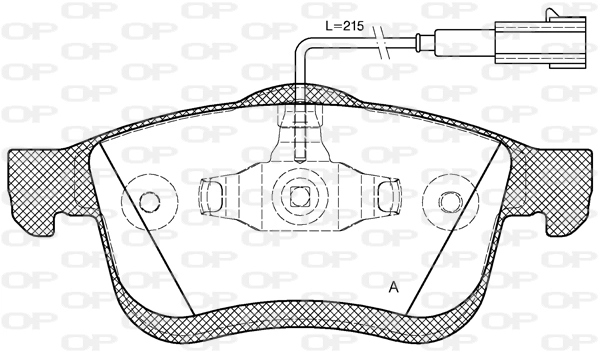 OPEN PARTS fékbetétkészlet, tárcsafék - BPA1183.01 - TothCarparts