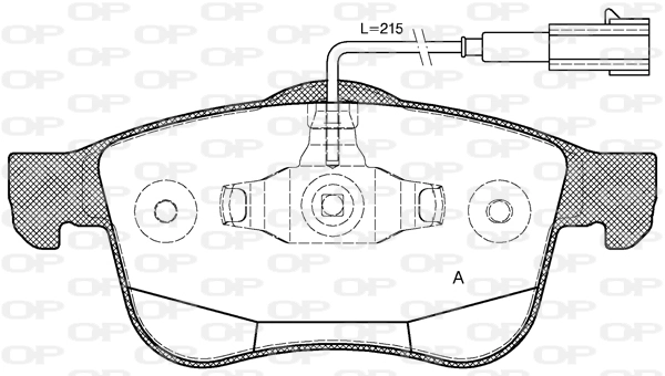 OPEN PARTS fékbetétkészlet, tárcsafék - BPA1183.12 - TothCarparts