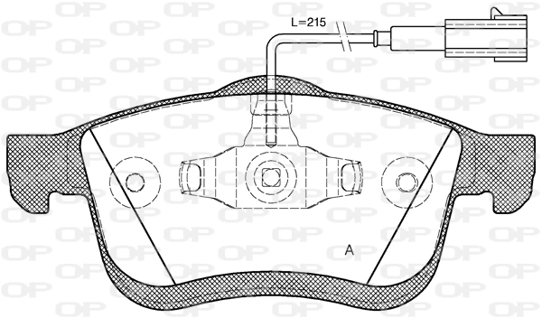OPEN PARTS fékbetétkészlet, tárcsafék - BPA1183.22 - TothCarparts