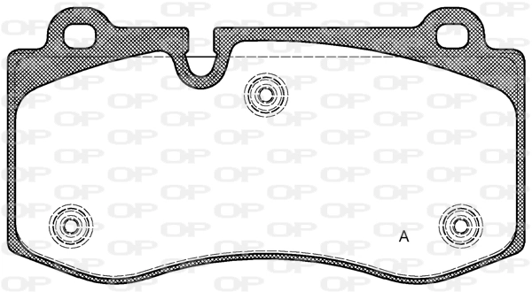 OPEN PARTS fékbetétkészlet, tárcsafék - BPA1202.00 - TothCarparts