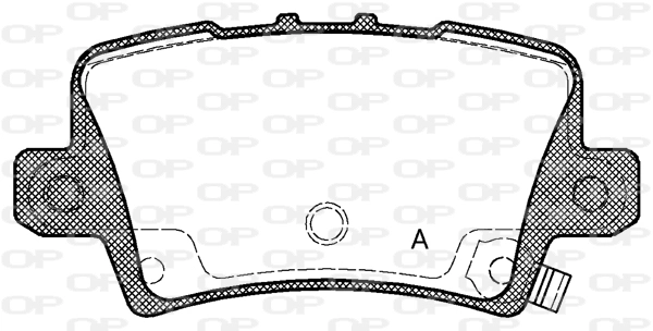 OPEN PARTS fékbetétkészlet, tárcsafék - BPA1206.02 - TothCarparts