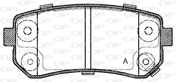 OPEN PARTS fékbetétkészlet, tárcsafék - BPA1209.02 - TothCarparts