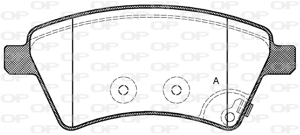 OPEN PARTS fékbetétkészlet, tárcsafék - BPA1215.01 - TothCarparts