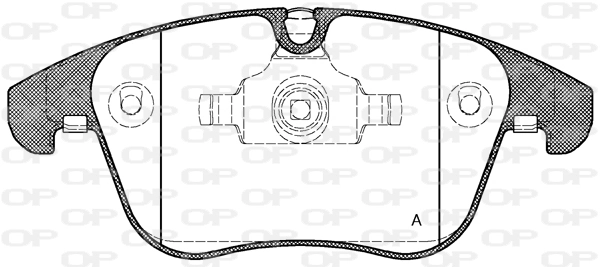 OPEN PARTS fékbetétkészlet, tárcsafék - BPA1219.00 - TothCarparts