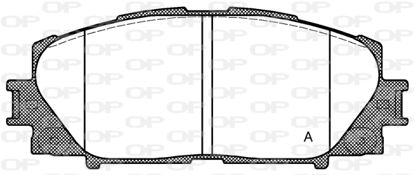OPEN PARTS fékbetétkészlet, tárcsafék - BPA1224.00 - TothCarparts