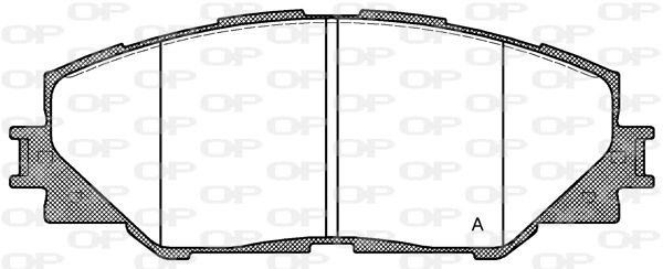 OPEN PARTS fékbetétkészlet, tárcsafék - BPA1234.00 - TothCarparts