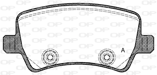 OPEN PARTS fékbetétkészlet, tárcsafék - BPA1236.00 - TothCarparts