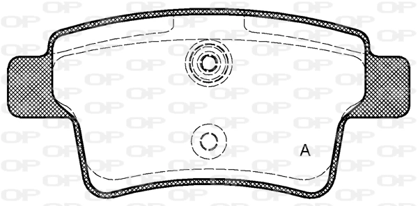 OPEN PARTS fékbetétkészlet, tárcsafék - BPA1241.00 - TothCarparts