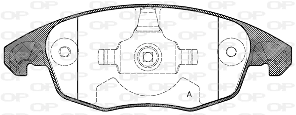 OPEN PARTS fékbetétkészlet, tárcsafék - BPA1248.00 - TothCarparts