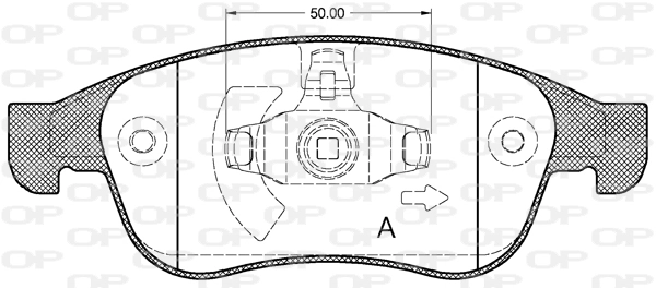 OPEN PARTS fékbetétkészlet, tárcsafék - BPA1248.10 - TothCarparts