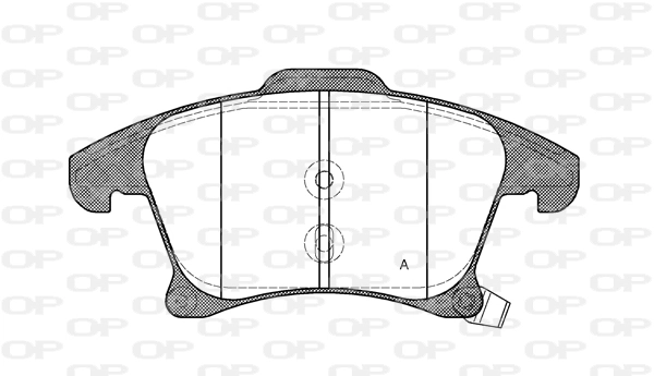 OPEN PARTS fékbetétkészlet, tárcsafék - BPA1249.22 - TothCarparts