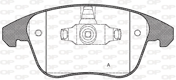 OPEN PARTS fékbetétkészlet, tárcsafék - BPA1249.50 - TothCarparts