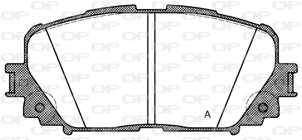 OPEN PARTS fékbetétkészlet, tárcsafék - BPA1258.00 - TothCarparts