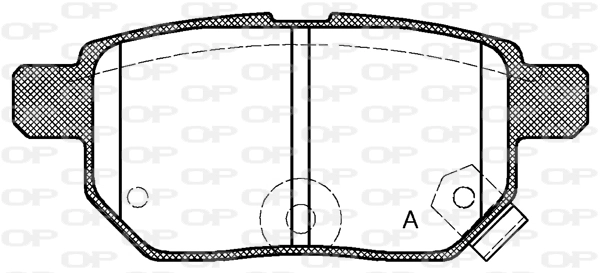 OPEN PARTS fékbetétkészlet, tárcsafék - BPA1286.02 - TothCarparts