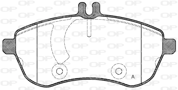 OPEN PARTS fékbetétkészlet, tárcsafék - BPA1301.00 - TothCarparts