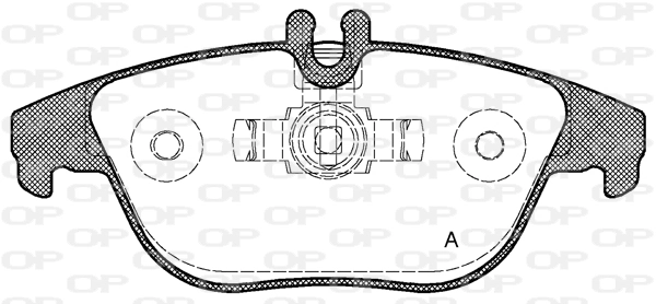 OPEN PARTS fékbetétkészlet, tárcsafék - BPA1305.00 - TothCarparts
