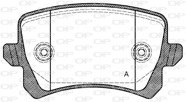 OPEN PARTS fékbetétkészlet, tárcsafék - BPA1342.00 - TothCarparts