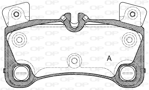OPEN PARTS fékbetétkészlet, tárcsafék - BPA1346.00 - TothCarparts