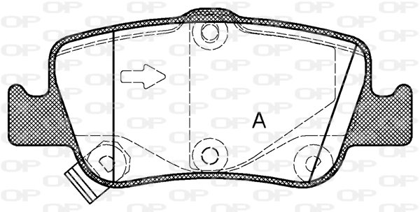 OPEN PARTS fékbetétkészlet, tárcsafék - BPA1356.02 - TothCarparts