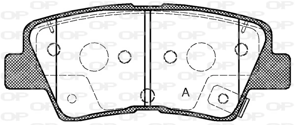 OPEN PARTS fékbetétkészlet, tárcsafék - BPA1362.52 - TothCarparts