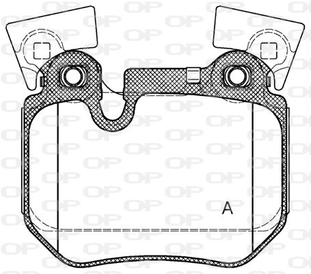 OPEN PARTS fékbetétkészlet, tárcsafék - BPA1373.00 - TothCarparts