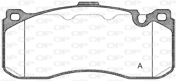 OPEN PARTS fékbetétkészlet, tárcsafék - BPA1380.00 - TothCarparts