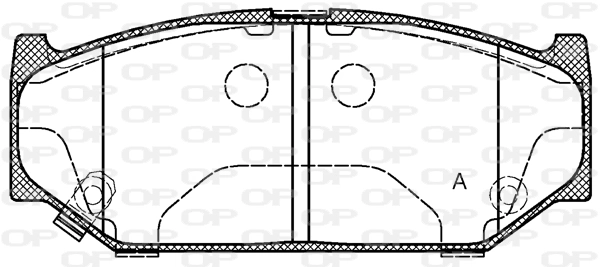 OPEN PARTS fékbetétkészlet, tárcsafék - BPA1381.11 - TothCarparts