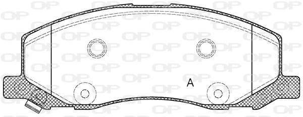 OPEN PARTS fékbetétkészlet, tárcsafék - BPA1386.02 - TothCarparts