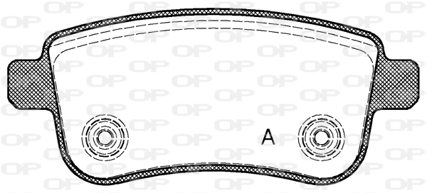 OPEN PARTS fékbetétkészlet, tárcsafék - BPA1387.00 - TothCarparts