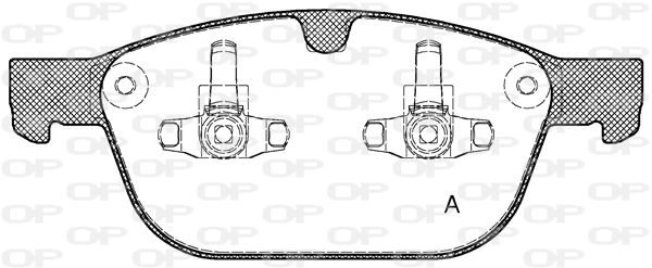 OPEN PARTS fékbetétkészlet, tárcsafék - BPA1397.00 - TothCarparts