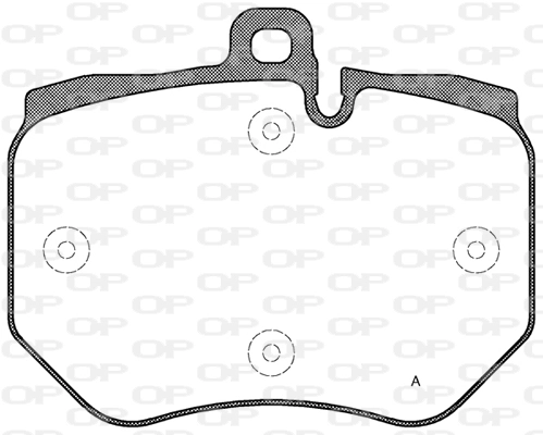 OPEN PARTS fékbetétkészlet, tárcsafék - BPA1400.00 - TothCarparts