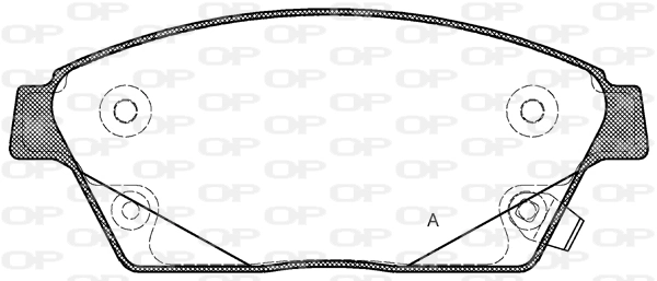 OPEN PARTS fékbetétkészlet, tárcsafék - BPA1431.02 - TothCarparts