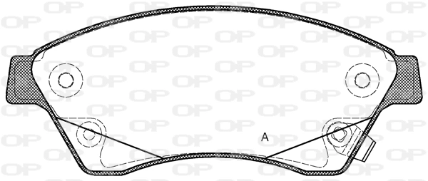 OPEN PARTS fékbetétkészlet, tárcsafék - BPA1431.12 - TothCarparts