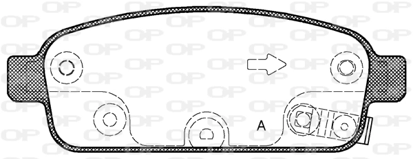 OPEN PARTS fékbetétkészlet, tárcsafék - BPA1432.02 - TothCarparts