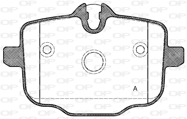 OPEN PARTS fékbetétkészlet, tárcsafék - BPA1433.00 - TothCarparts