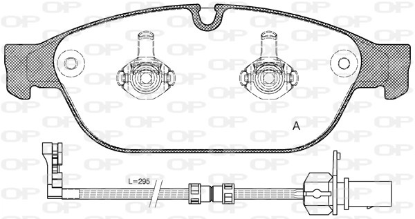 OPEN PARTS fékbetétkészlet, tárcsafék - BPA1441.02 - TothCarparts