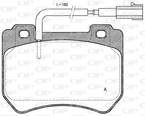 OPEN PARTS fékbetétkészlet, tárcsafék - BPA1444.01 - TothCarparts