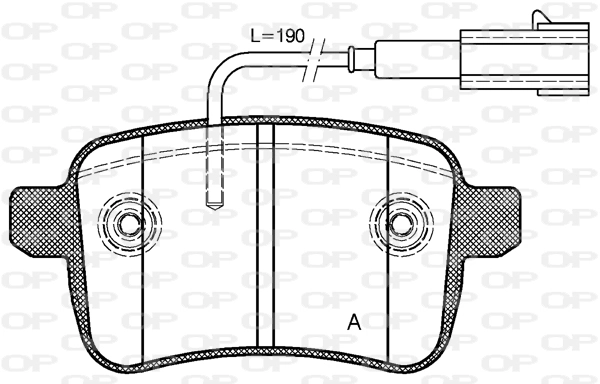 OPEN PARTS fékbetétkészlet, tárcsafék - BPA1450.02 - TothCarparts