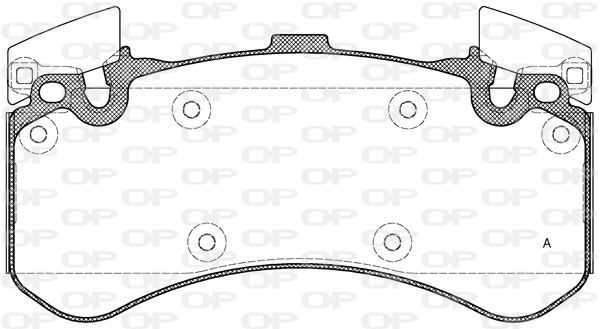 OPEN PARTS fékbetétkészlet, tárcsafék - BPA1463.00 - TothCarparts